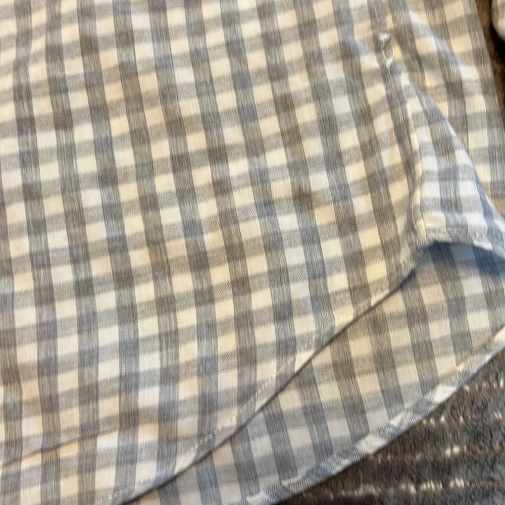 J. Crew mens gray plaid long sleeve shirt. Large - Picture 3 of 9